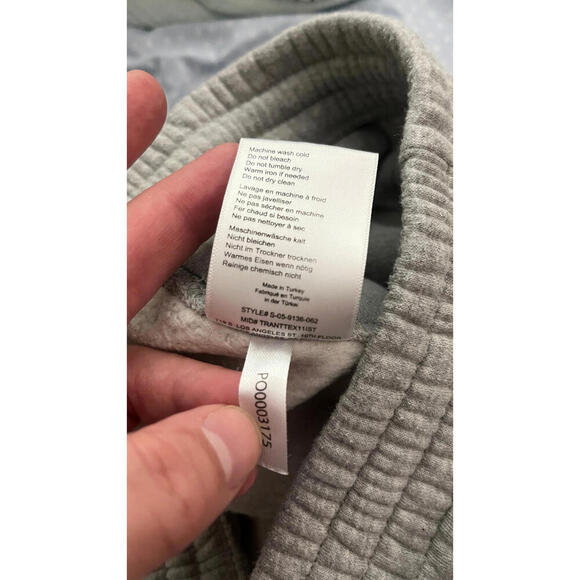 ANINE BING SPORTS HEATHER GRAY VINTAGE STYLE SHORTS M - Picture 7 of 7